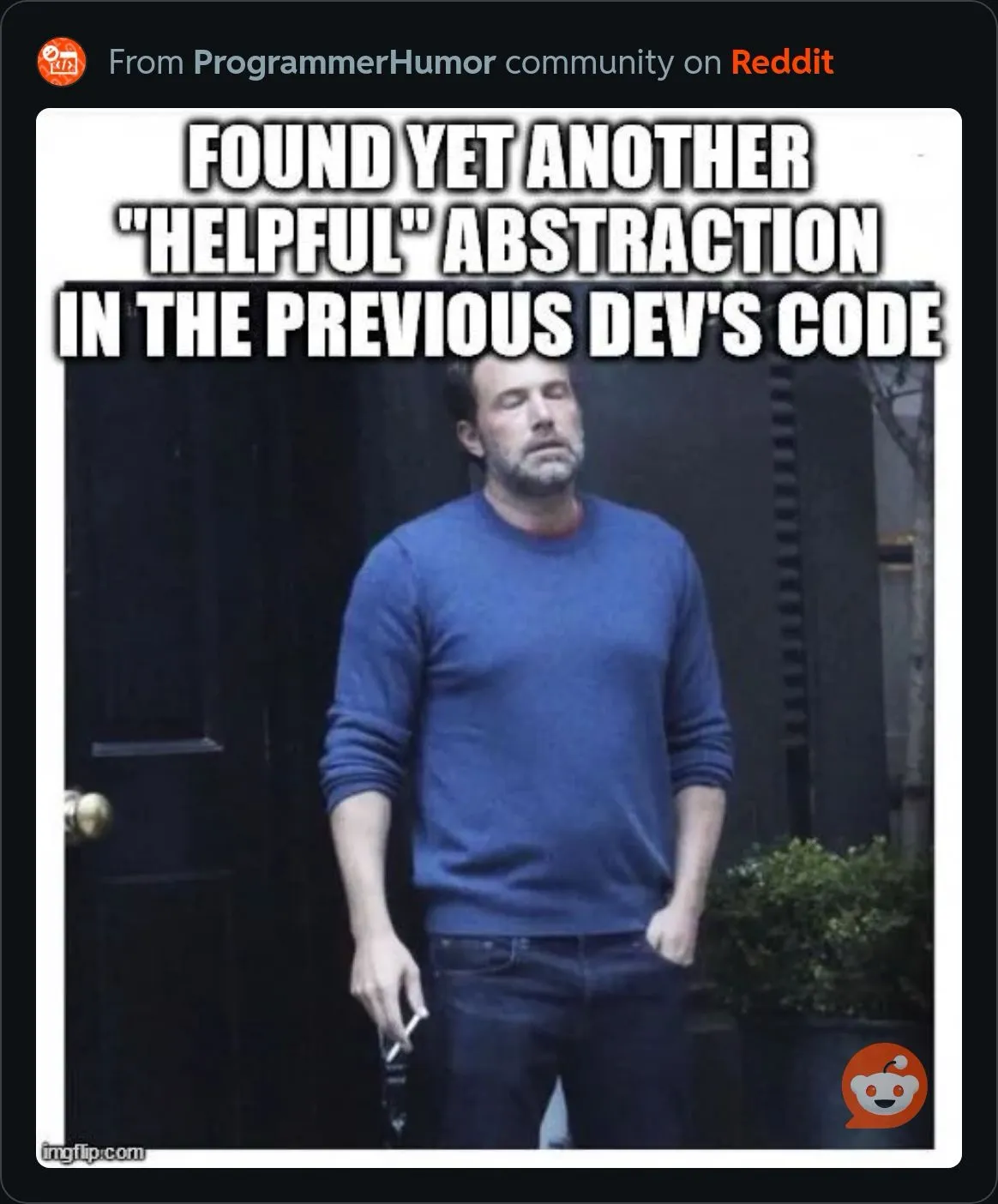 pleaseNoNotAnotherBaseClassHelper