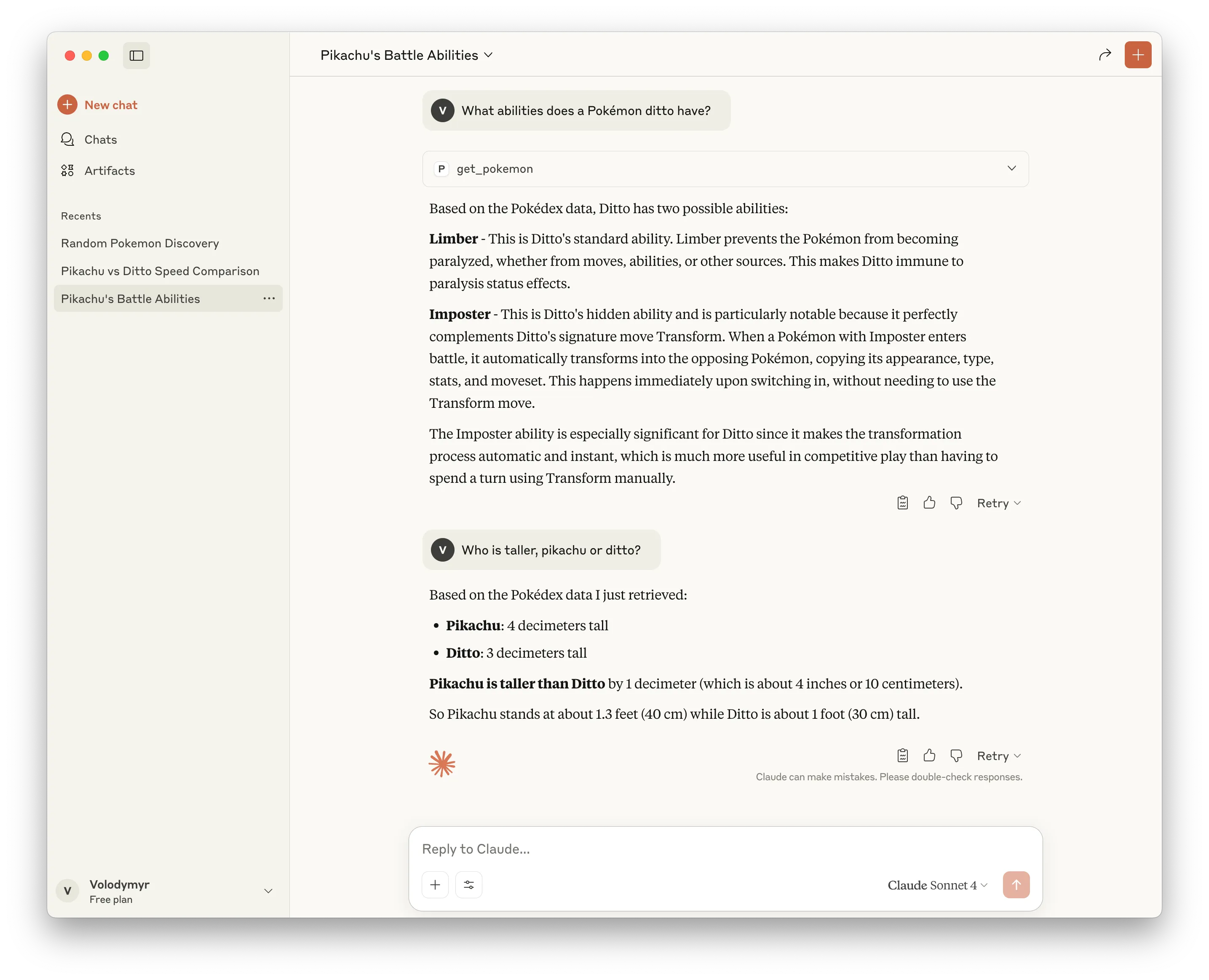 Pokémon MCP Pikachu vs Ditto height comparison