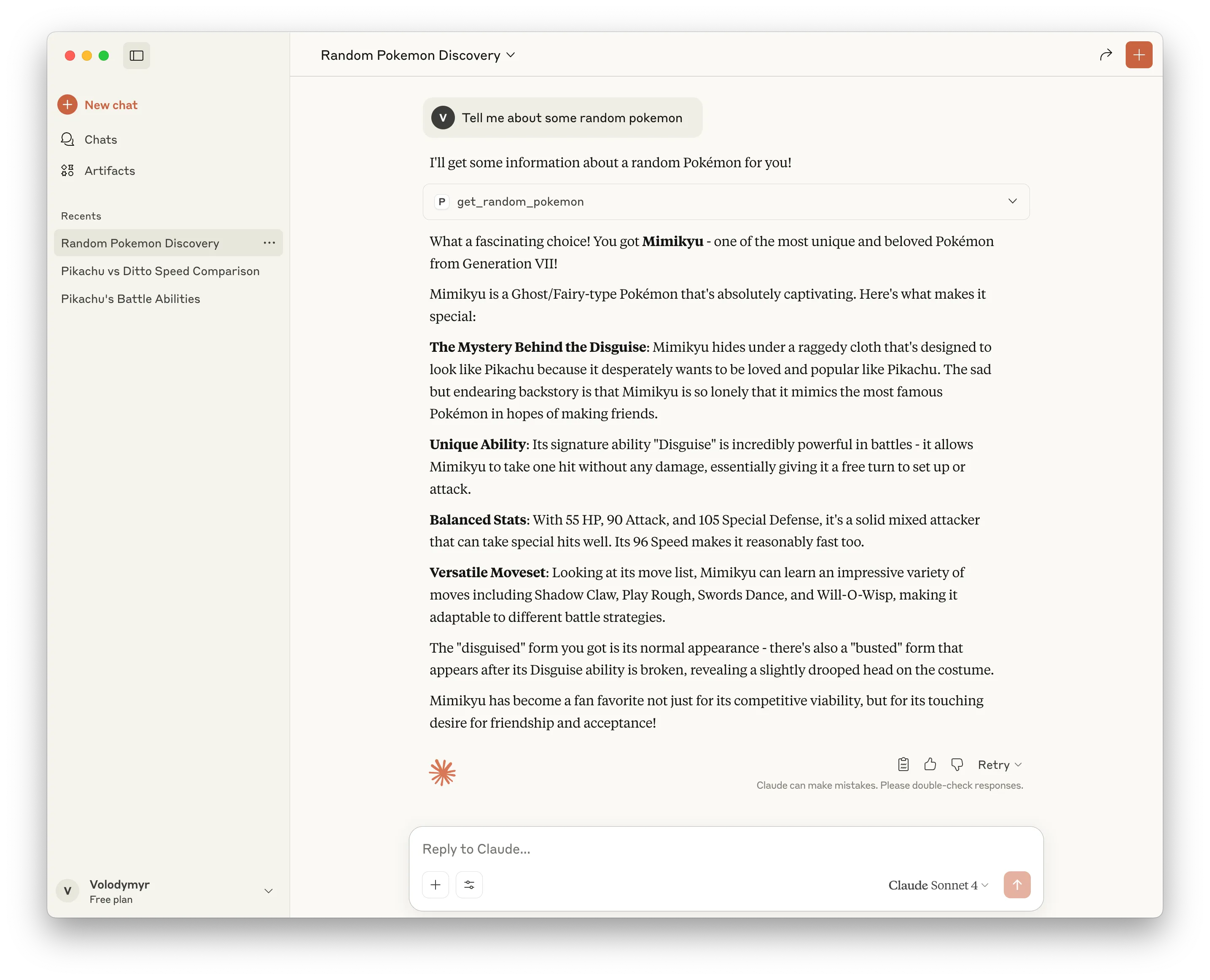 Pokémon MCP random Pokémon information